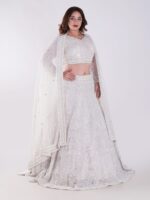 Flowing A-Line Silhouette Adorned With Intricate Beading And Embellishments Luxury Engagement Lehenga Set