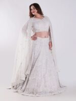 Flowing A-Line Silhouette Adorned With Intricate Beading And Embellishments Luxury Engagement Lehenga Set