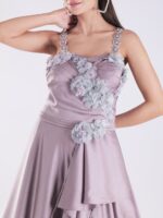 Step Into The Spotlight With Our Exquisitely Crafted Lavender Embellished Gown Feel Like Royalty At Any Special Occasion - Image 6
